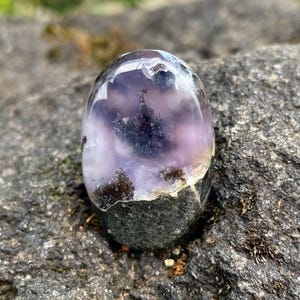 Purple Moss Agate Cabochon | Natural Gemstone for Jewelry Making