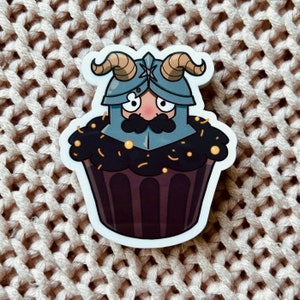 Dungeon Meshi Senshi muffin Vinyl Sticker Delicious in Dungeon