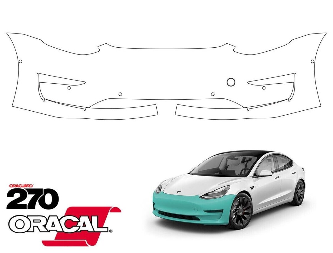 Tesla Model 3 PPF, Precut Paint Protection Clear Bra, Fits 20172023