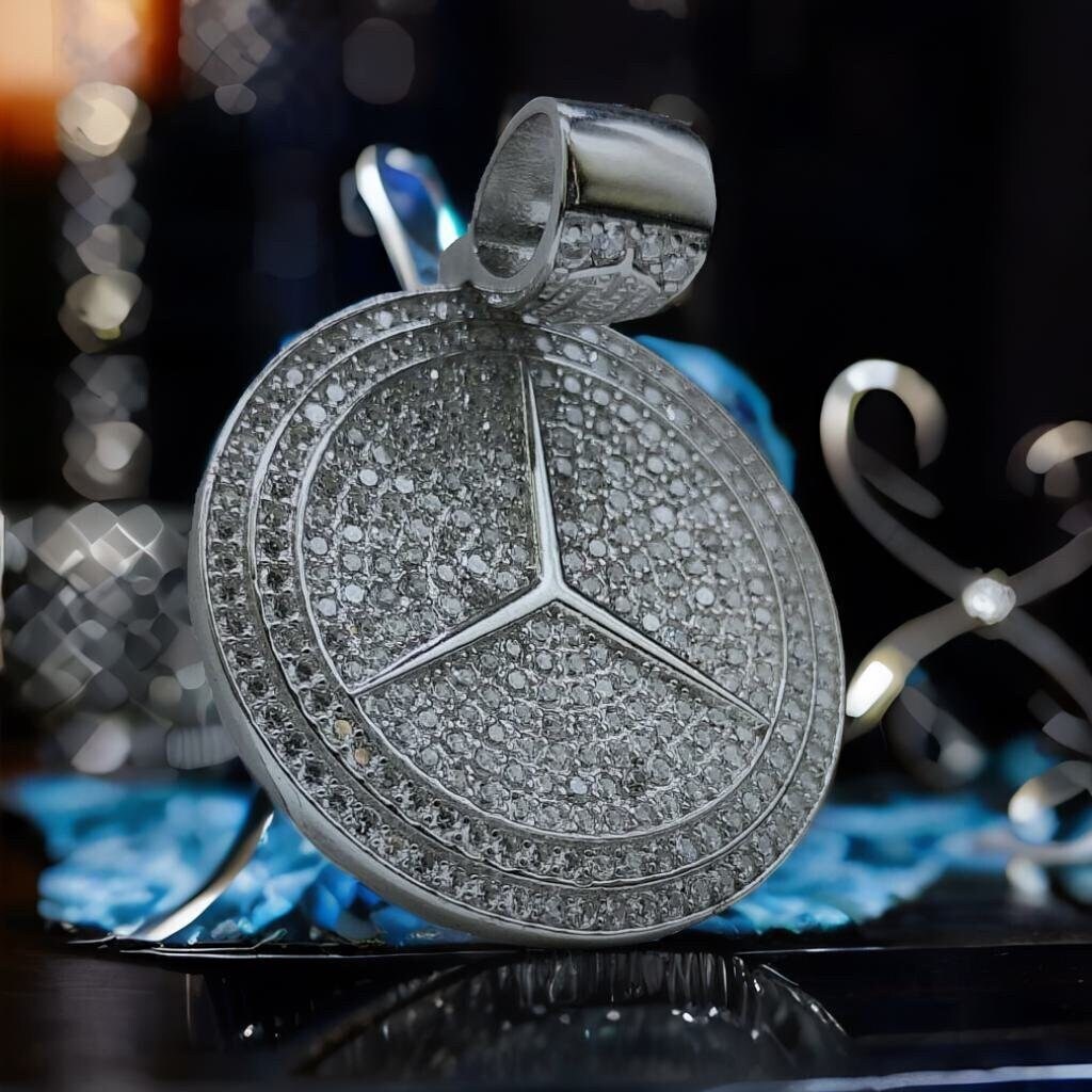 Iced out mercedes benz clearance pendant