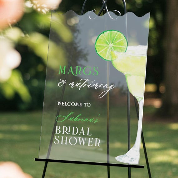 Margs and Matrimony Bridal Shower Sign, Margs and Matrimony Bachelorette Sign, Margaritas Bridal Shower Sign MyrtleRoyalBoutique