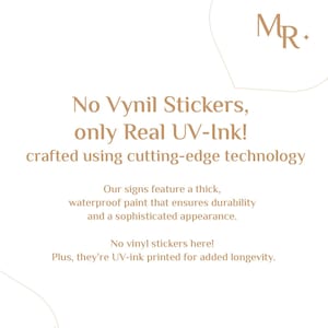 May include: A white background with a brown abstract shape and text that reads "No Vynil Stickers, only Real UV-Ink! crafted using cutting-edge technology". The text "MR." is in the top right corner of the image.