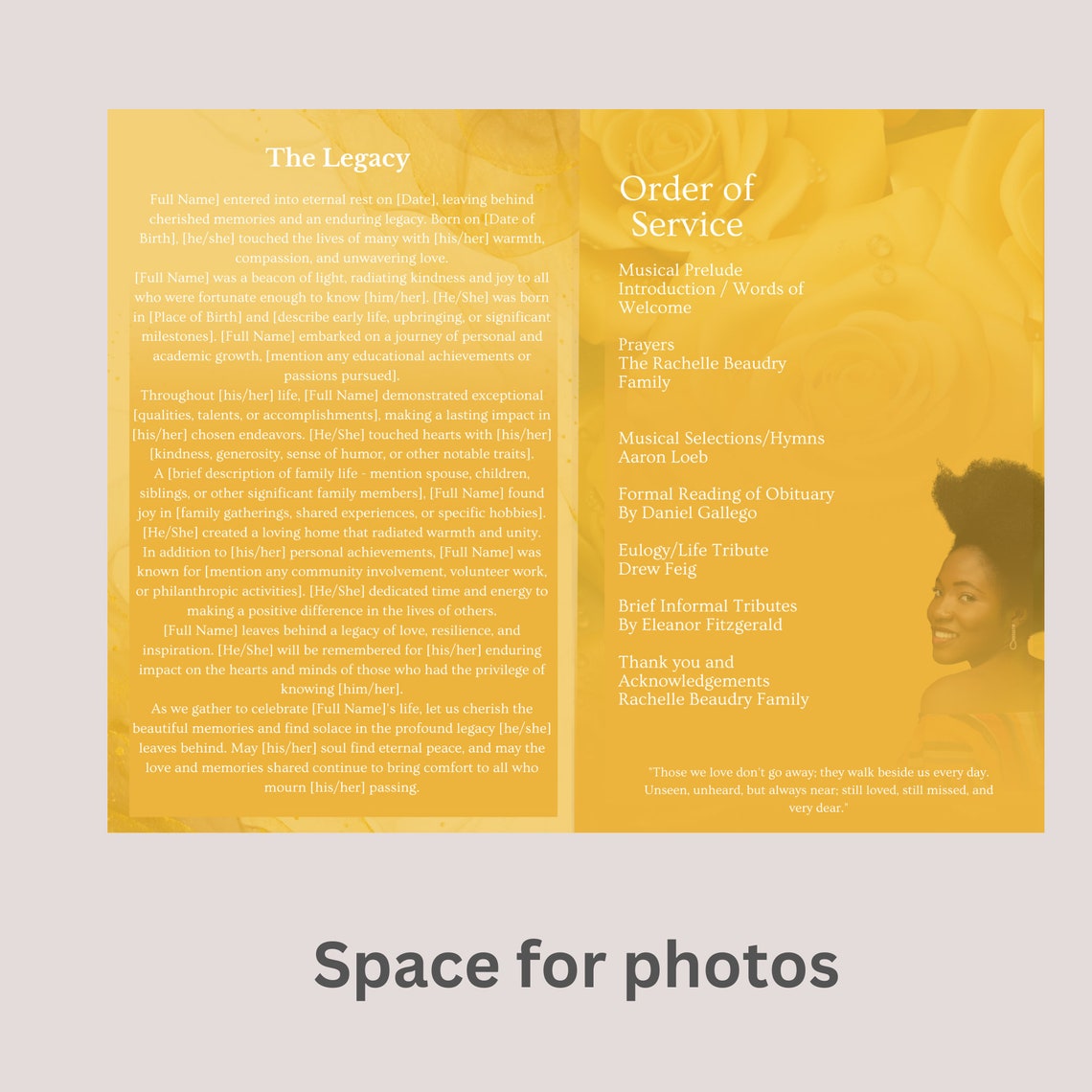 Funeral Programs Template Obituary Template for Funeral Memorial Program Funeral Program