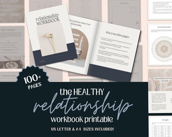 Relationship Workbook Printable, Healthy Relationship Workbook, Relationship Help, Relationship eBook, Couples Workbook, Relationship Goals
