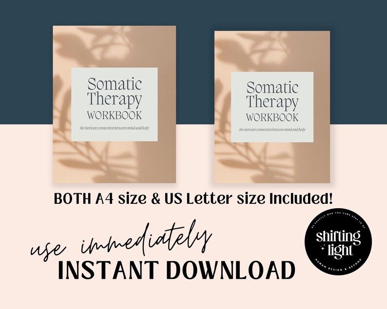 Somatic Therapy Workbook Canva Template: Customizable Coaching Tools ...