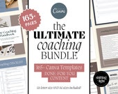 Coaching Templates Canva Bundle 165 Pages Life Coach Worksheets Therapy Workbook Templates Editable Life Coaching Bundle of 10 Listings