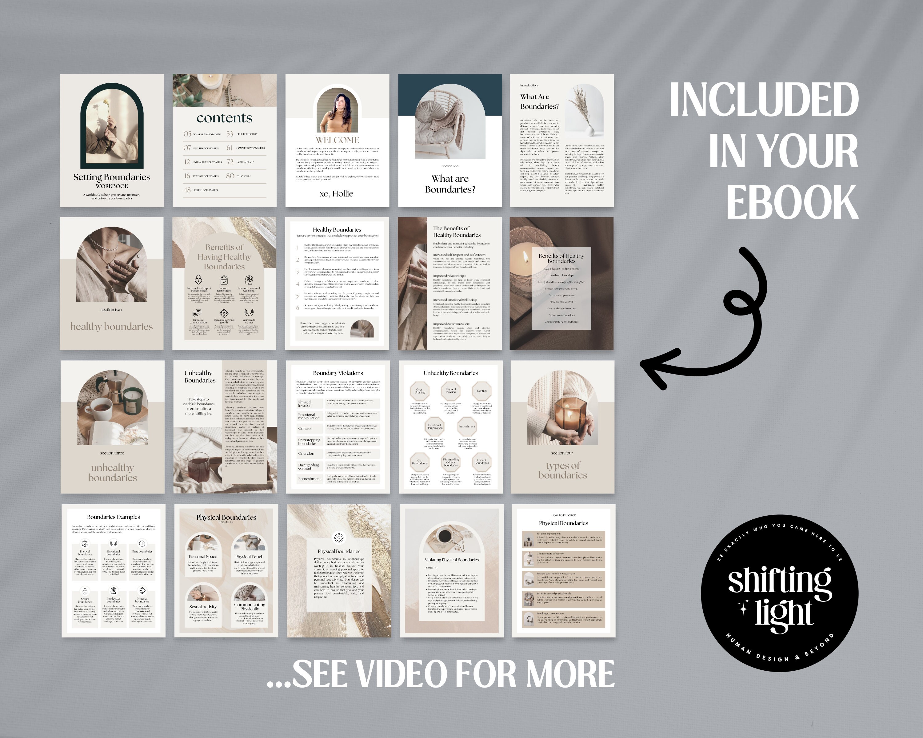 Setting Boundaries Workbook Printable, Boundaries Workbook, Boundaries ...