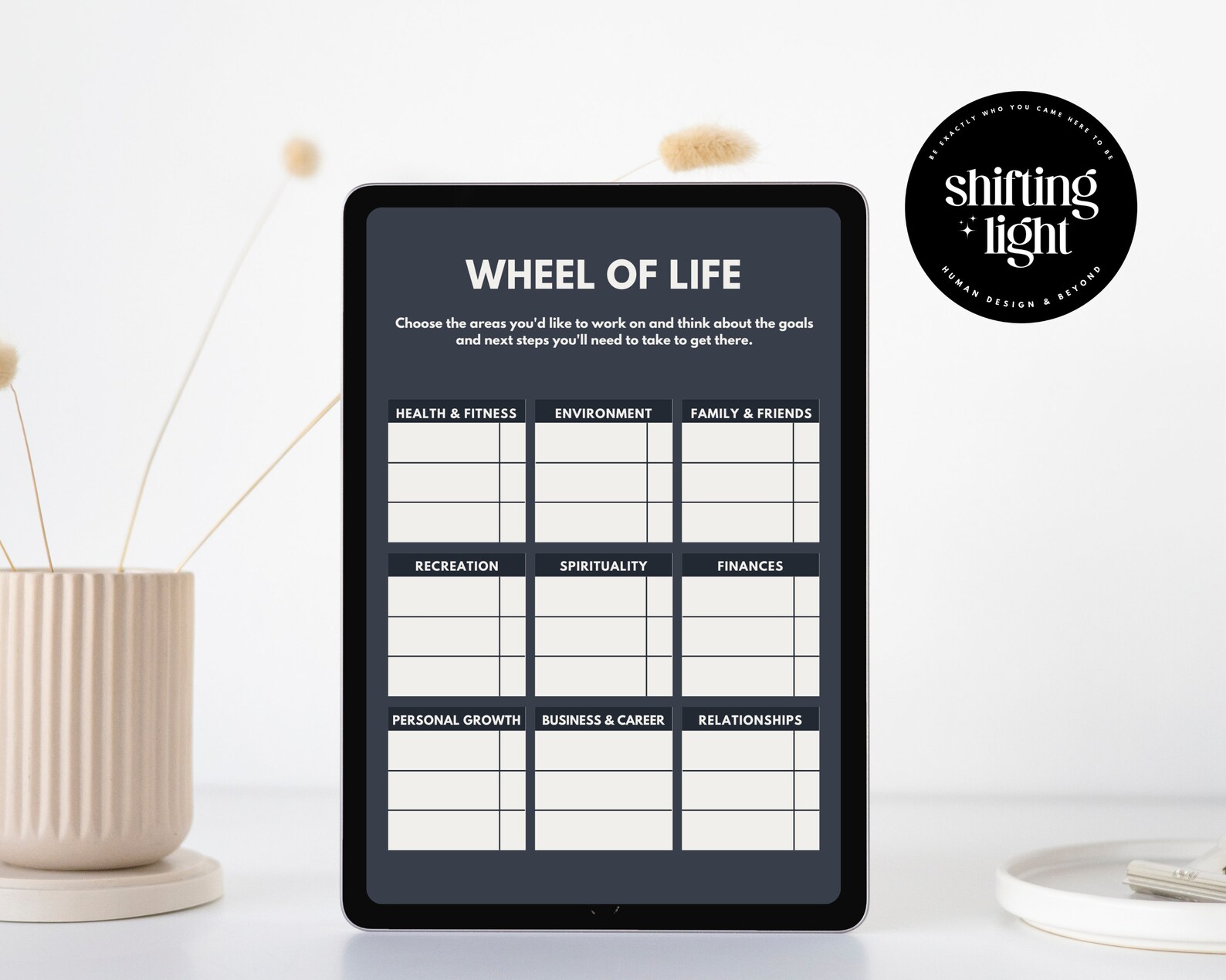 Wheel of Life Templates, Wheel of Life Printable, Wheel of Life Workbook, Life Coaching Template ...