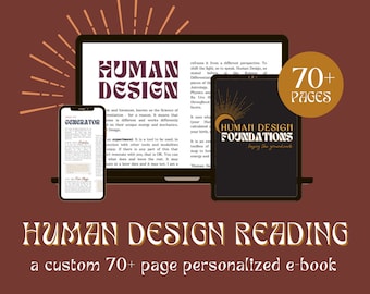 Human Design Reading Personalized PDF Report Custom Chart Analysis Life Guidance Human Design Type Energy Blueprint Spiritual Guidance PDF