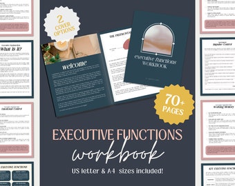 Executive Functions Workbook: Printable Therapy Tools for Mental Health (PDF)