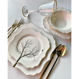 Mademoiselle Porcelain 24 Piece Dinner Set for 6 People zdjęcie 8