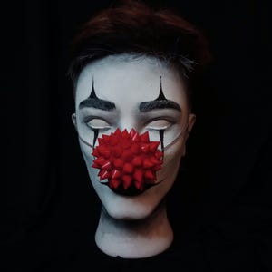 Red Spiked Clown Nose