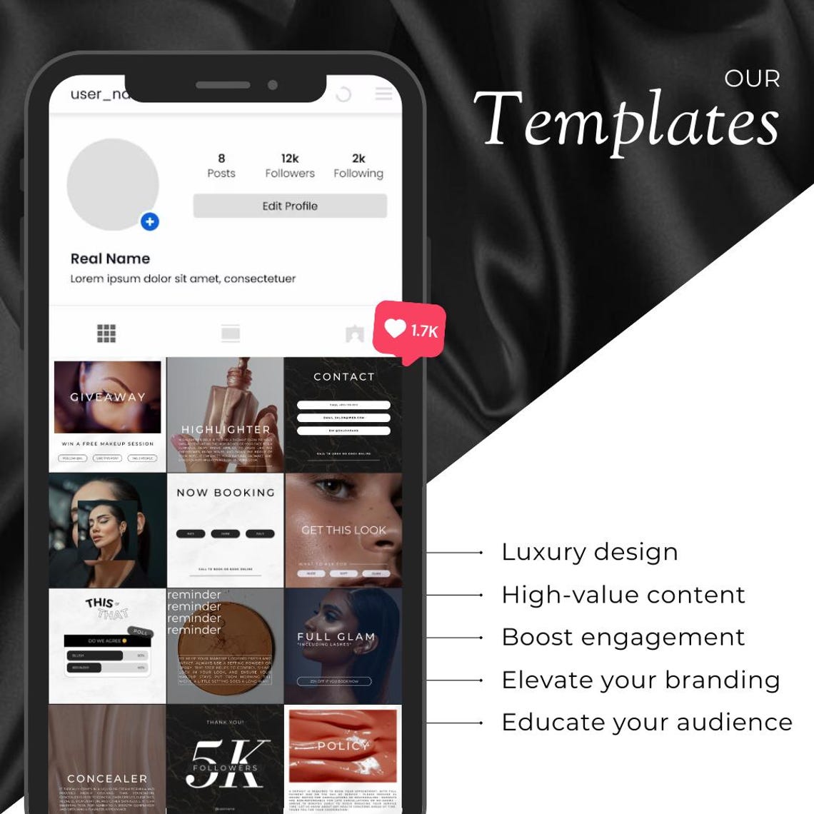 120+ Makeup Artist Templates | MUA Instagram Templates | Makeup Flyer ...