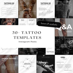 Tätowierer Instagram Templates: 50+ Social Media Posts