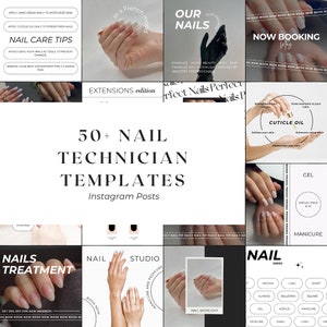 Nail Tech Instagram Templates: 50+ Nail Artist Posts