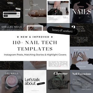 110+ Lyxiga Mallar för Nagelkonstnärer | Instagram Mallar för Nagelteknik | Instagram Inlägg för Naglar | Sociala Medier för Naglar | Inlägg för Gelnaglar och Manikyr