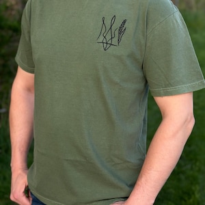 ukrainian men t-shirt, embroidered, support for ukraine, trident, tryzub, gift for him, cotton t-shirt, emblem, flags, coat of arms