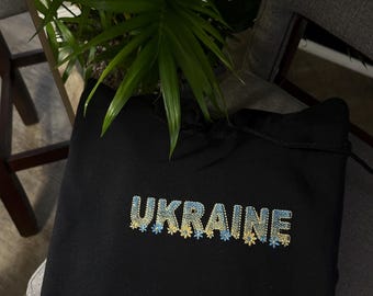 Embroidered ukrainian hoodie   patriotic ukrainian gifts flags national emblem custom coat of arms unisex support ukraine