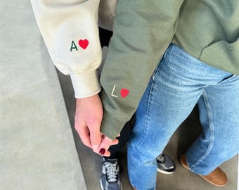 individuell gestickte römische Ziffern Hoodie personalisiertes Geschenk Verlobungsgeschenk Jahrestag Geschenk Valentinstag