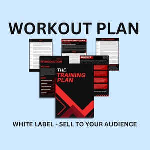 Workout Plan PDF White label Training Plan, Push Pull Legs Training Plan, Workout Plan PDF, White Label Training Program, Workout Plan eBook