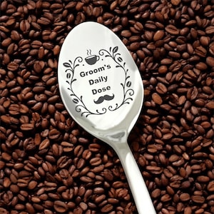 Custom Engraved Spoon, Custom Text Spoons, Personalized Stainless Steel, Unique Gift Idea, Dad Spoon, Coffee Spoon, Grooms Spoon, Gifting