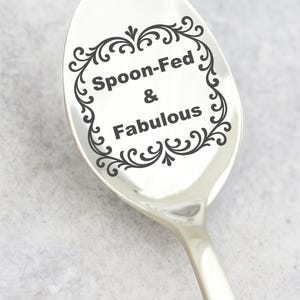 Custom Engraved Funny Spoon, Custom Text Spoons, Personalized Stainless Steel, Unique Gift Idea,  Fun Spoon, Gift for him and Her