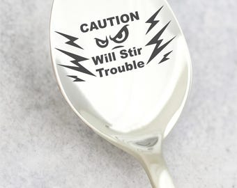 Custom Engraved Funny Spoon, Custom Text Spoons, Personalized Stainless Steel, Unique Gift Idea,  Fun Spoon, Gift for him and Her