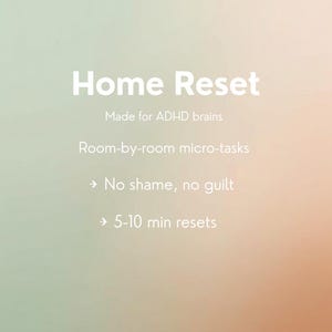 ADHD Home Reset Planner Digital PDF & GoodNotes | Decluttering Checklist for Neurodivergent Adults | Cleaning Routine Casa ADHD Italiano