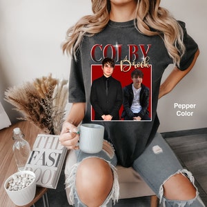 Colby Brock Homage Comfort Colors T-Shirt, Youtuber Shirt, Sam And Colby Shirt, Colby Brock Shirt For Fans, Retro Vintage Shirt For Friends