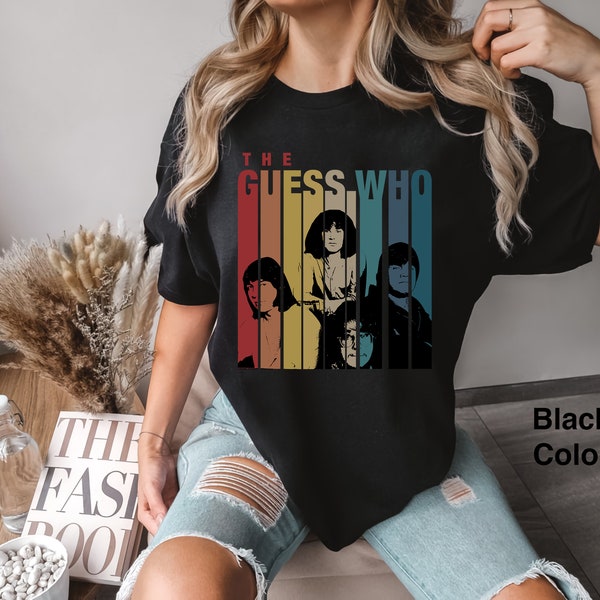The Guess Who Band Retro Vintage Comfort Colors T-Shirt, The Guess Who Shirt, Funny Music Band Shirt, Gift Tee For You And Your Friends 2023