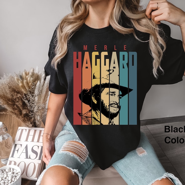 Merle Haggard Retro Vintage Comfort Colors T-Shirt, Funny Merle Haggard Shirt, Music Band Vinatge Shirt, Gift Tee For You And Your Friends