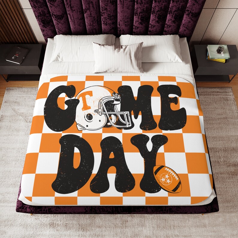 Tennessee Vols Game Day Sherpa Blanket Stadium Blanket Etsy