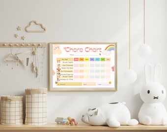 子供向け毎日の家事表ルーティンチェックリスト 楽しくて教育的な子供向けタスク
