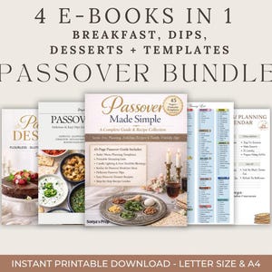 Passover Planner Printable | Seder Planning Guide | Jewish Holiday Organizer | Passover Hosting Guide | Pesach Menu Planner | Download
