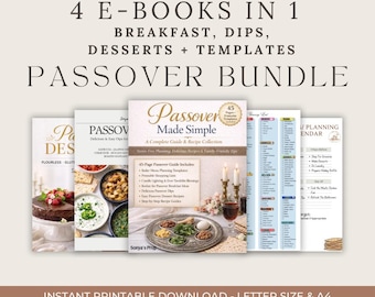 Passover Planner Printable | Seder Planning Guide | Jewish Holiday Organizer | Passover Hosting Guide | Pesach Menu Planner | Download