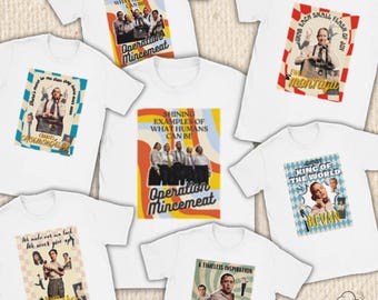 Retro Operation Mincemeat Theatre Crewneck T-shirt - Original London & Broadway Cast - West End Theatre, Musical, Vintage, Theatre Gift