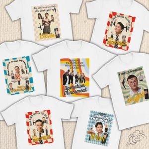 Retro Operation Mincemeat Theatre Crewneck T-shirt - Current London Cast - West End Theatre, Musical, Vintage, Theatre Gift