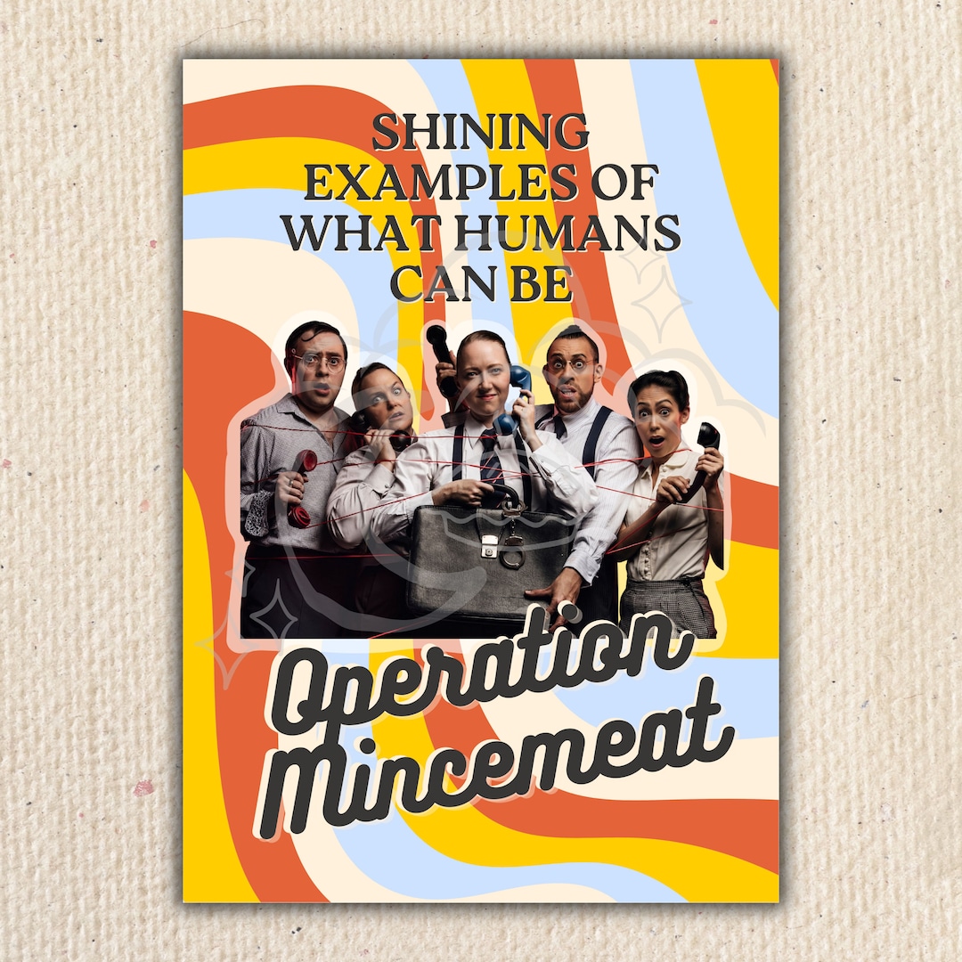 Retro Operation Mincemeat Theatre Poster West End Theatre, Theatre ...