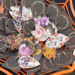 6 pack mystery halloween  earrings