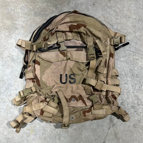 Vintage US Army Desert Issue MOLLE II Rucksack Backpack Grade 2