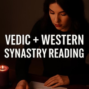 24-Hour Delivery – Relationship Synastry Chart | Combined Vedic & Western Astrology Compatibility Reading