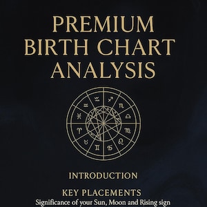 Lectures d&#39;astrologie premium – Chemin de vie et plan de la destinée | Analyse des cartes occidentales et védiques | Rapport PDF détaillé