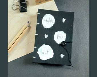 Black and White Blank Journal; Small Unlined Journal & Sketchbook
