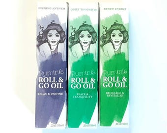 Aromatherapy Essential Oil Roller Set, Relaxation, Energy, Stress Relief