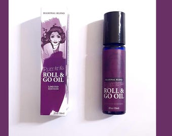 Lemon Mint Essential Oil Roll-On, Energy & Focus Aromatherapy Rollerball