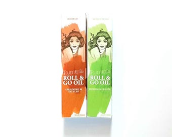 Grounding Aromatherapy Roll On Set, Patchouli Essential Oil Roller Set