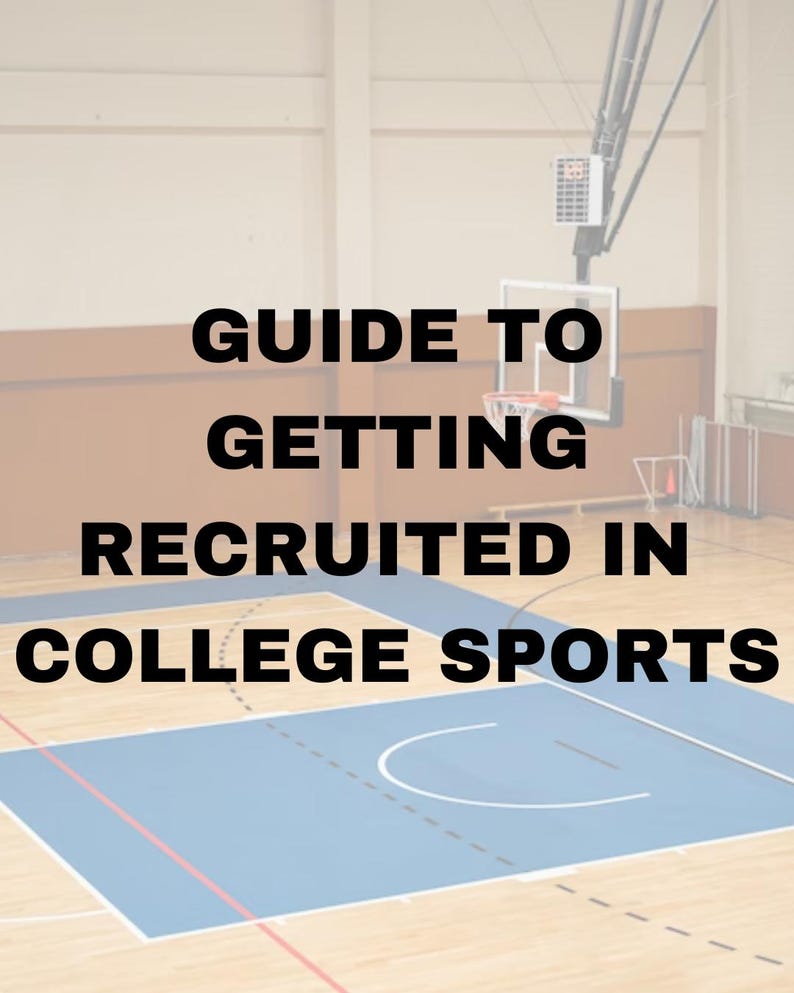 Guide to Getting Recruited in College Sports - Etsy