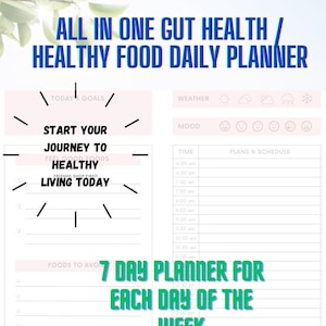 Food Tracker | Health Journal | Gut Health | Digestive Health | Simple & Effective | INSTANT DOWNLOAD