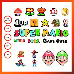 Mario Characters, Mario Bowser, game over, bowser bundle, bowser png, monster svg, super mario svg, mario png, video game, bowser cut file