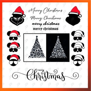 Christmas Santa Hat, Mickey Minnie Mouse, Grinch Svg, Jpg, Png Formats, Cut, Cricut, Silhouette